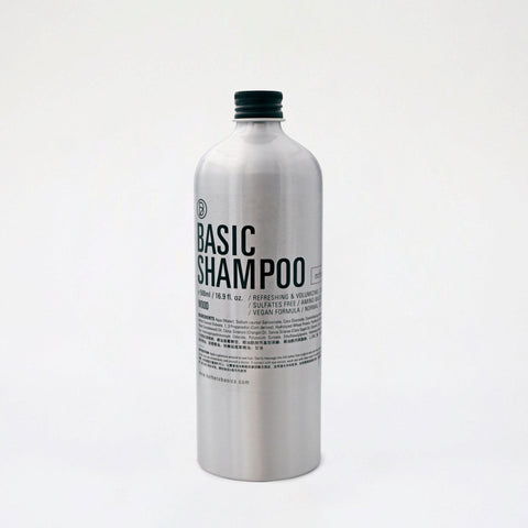 Basic Shampoo REFRESH 500ml Eco Refrill | Bathe to Basics | Made in Hong Kong