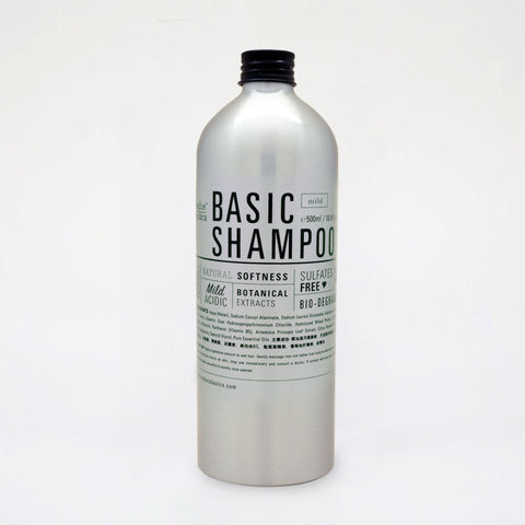 Basic Shampoo MILD 500ml Refill | Bathe to Basics | Made in Hong Kong