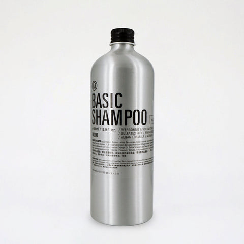 Basic Shampoo REFRESH 500ml Eco Refrill | Bathe to Basics | Made in Hong Kong